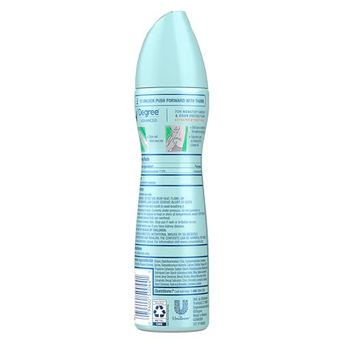 Degree Cucumber Burst can packaging highlights recyclable aluminum for eco-conscious shoppers.