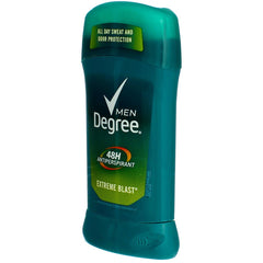 Degree Extreme Blast delivers 48-hour dry protection for busy days.