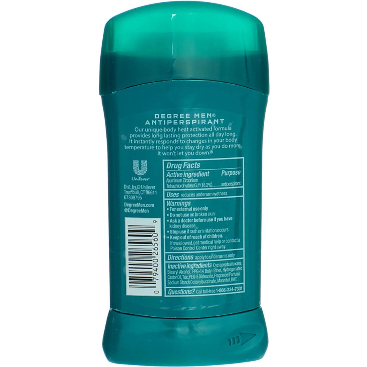 Degree Invisible Solid provides a clear, residue-free underarm look.