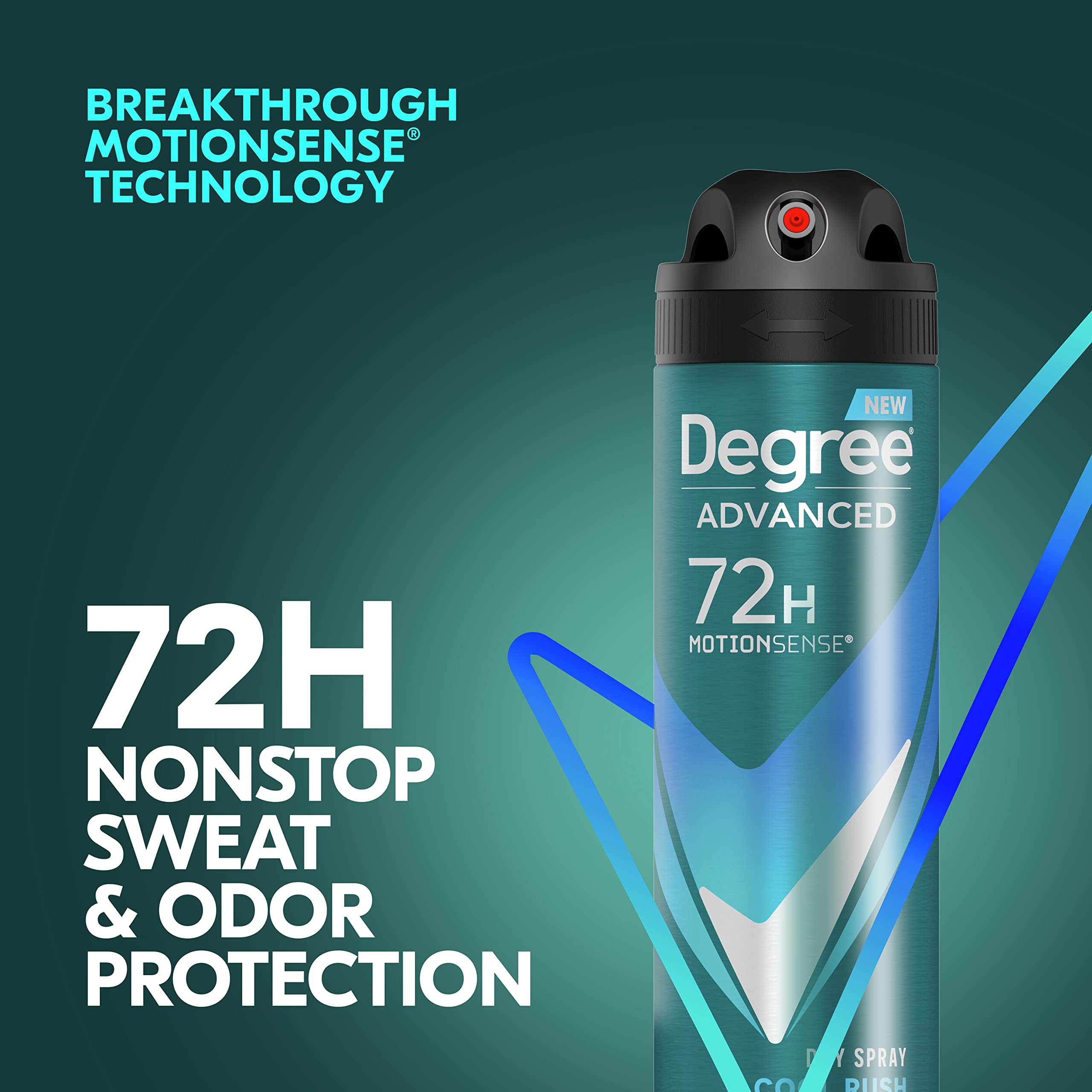 Degree Men alcohol-free formula for a gentler feel on skin