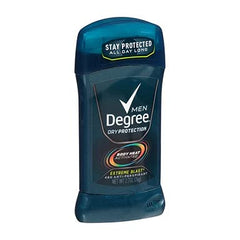 Degree Men Extreme Blast underarm freshness for daily wear.