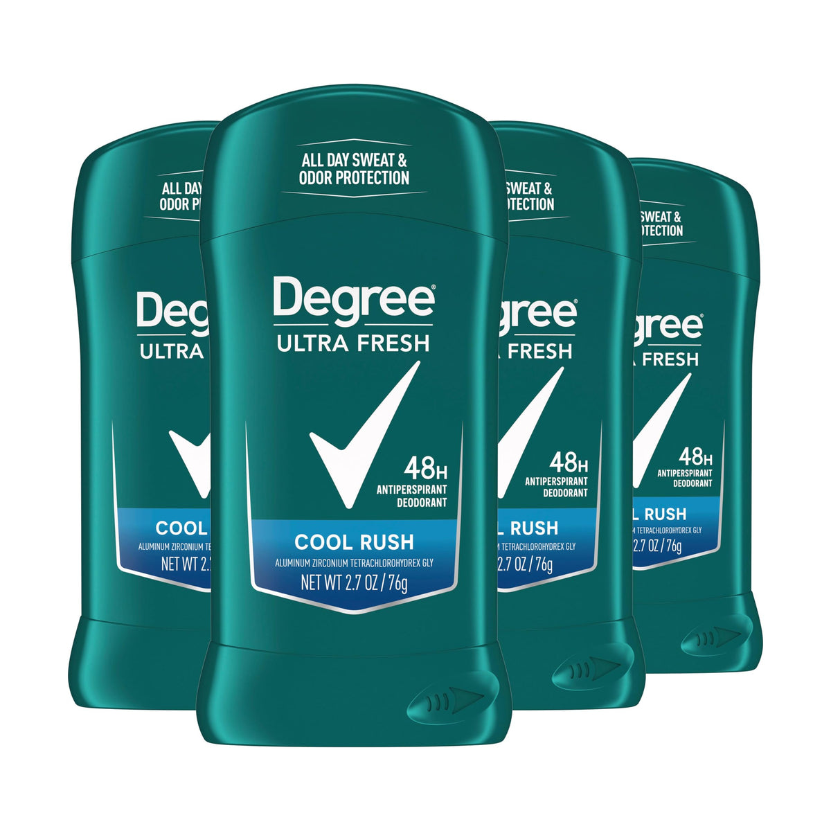 Degree Ultra Fresh Cool Rush stick front view for daily protection