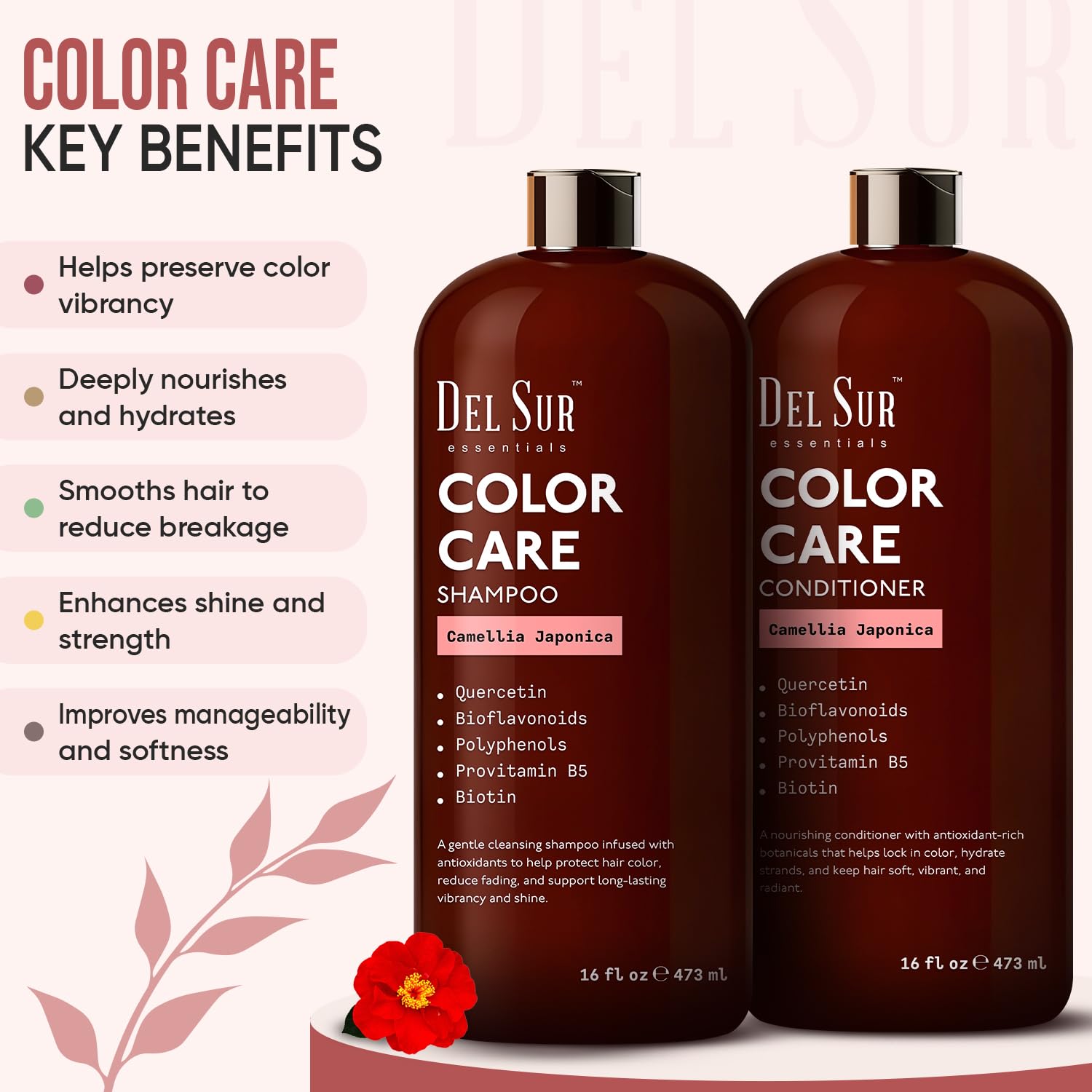 DEL SUR Color Safe Conditioner tube preserving vibrancy and detangling