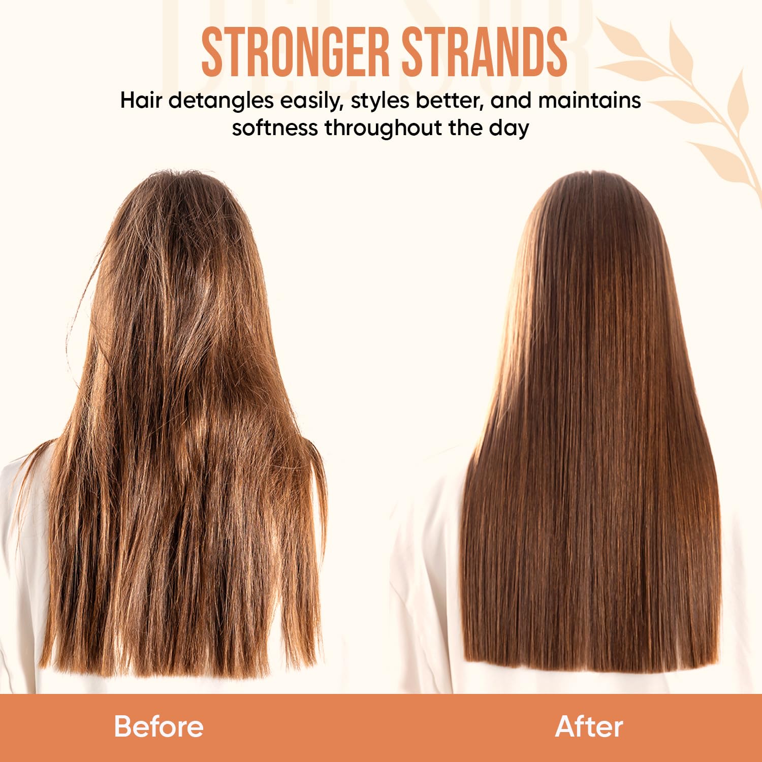 DEL SUR finished look with frizz-free, silky hair after use