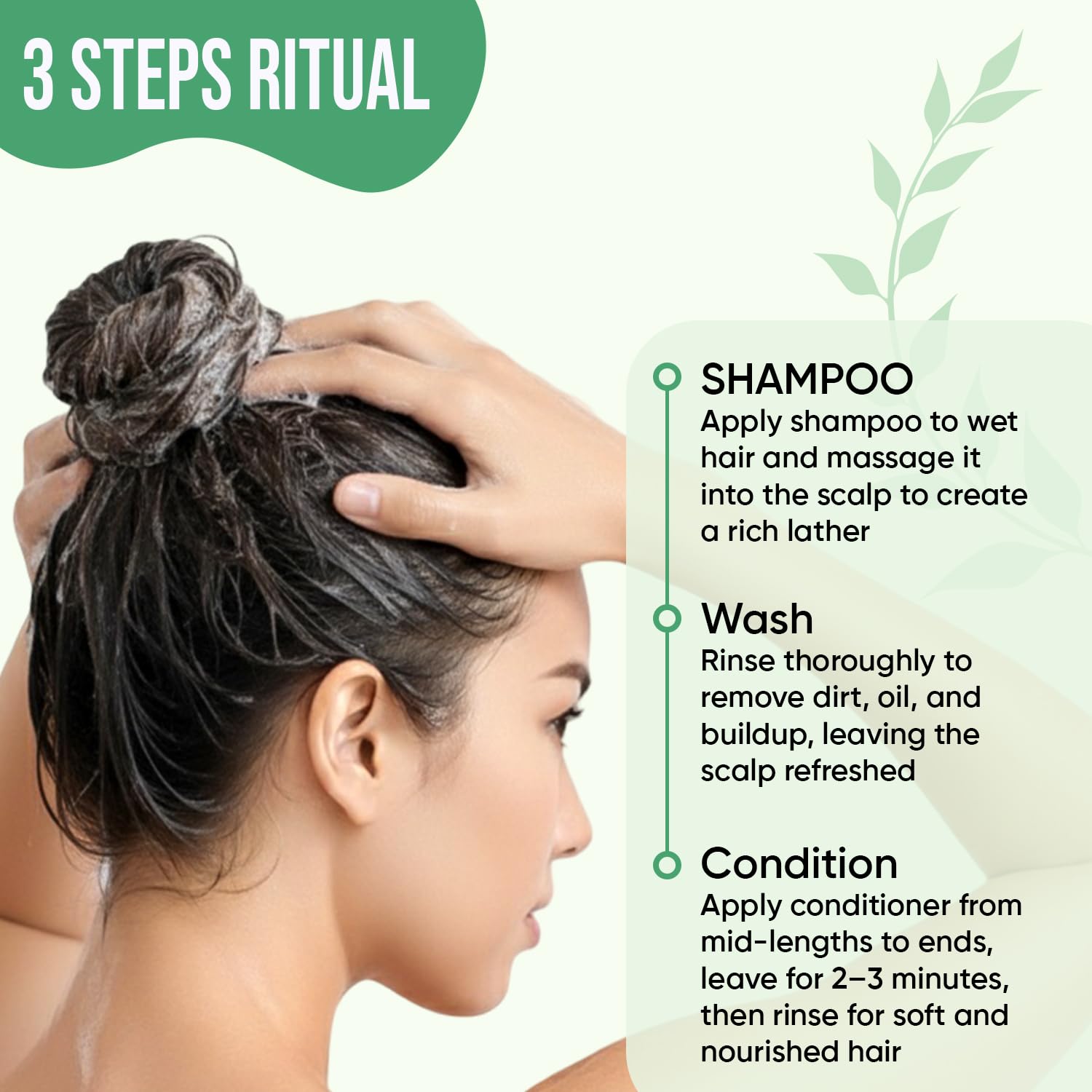 DEL SUR Peppermint oil splash conveys cooling freshness for scalp comfort
