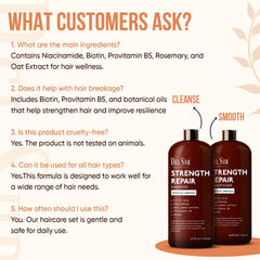 DEL SUR rinse water running through hydrated, revitalized strands
