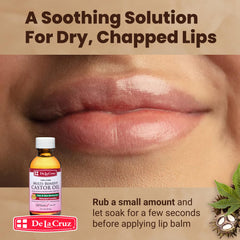 Castor oil nourishes eyelashes for natural shine.
