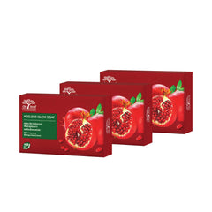 DE LEAF THANAKA Pomegranate Bar Soap wet lather for face and body, hydrating cleanse.
