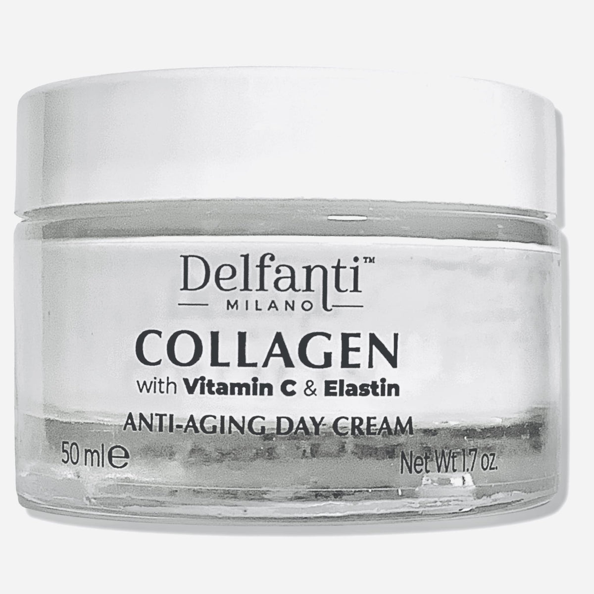 Delfanti-Milano Collagen bottle showing premium daily care formula.