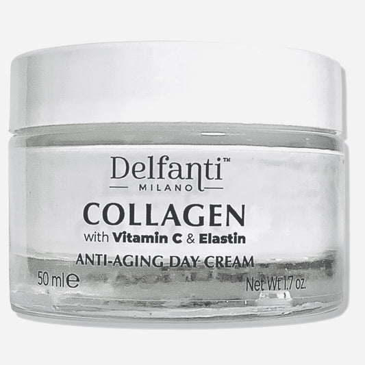 Delfanti-Milano Collagen bottle showing premium daily care formula.