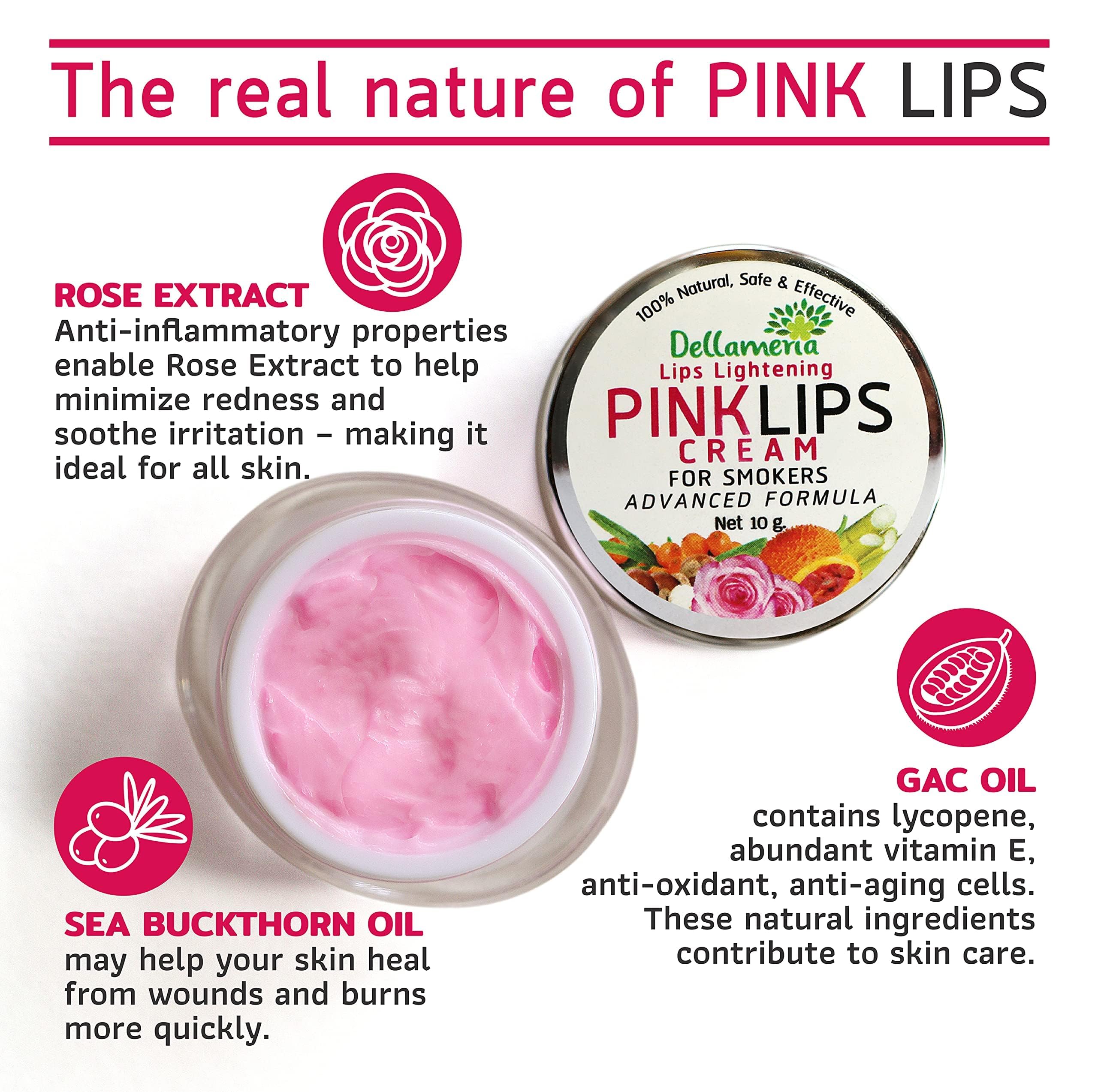Closeup of pink lips with cream swirl demonstrating smooth texture and subtle tint.