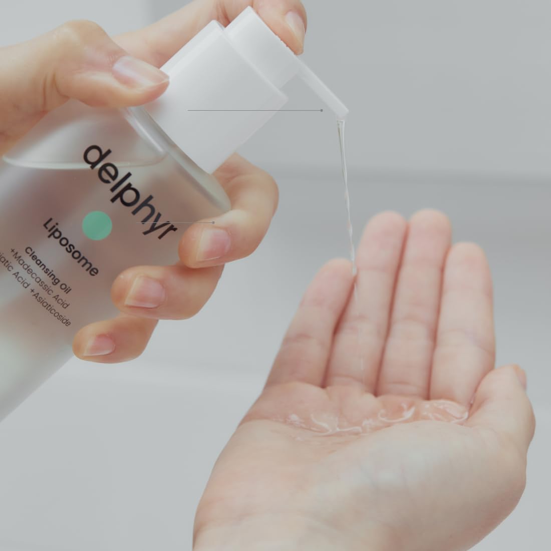 Milky-emulsion texture depicted for smooth, quick cleansing.