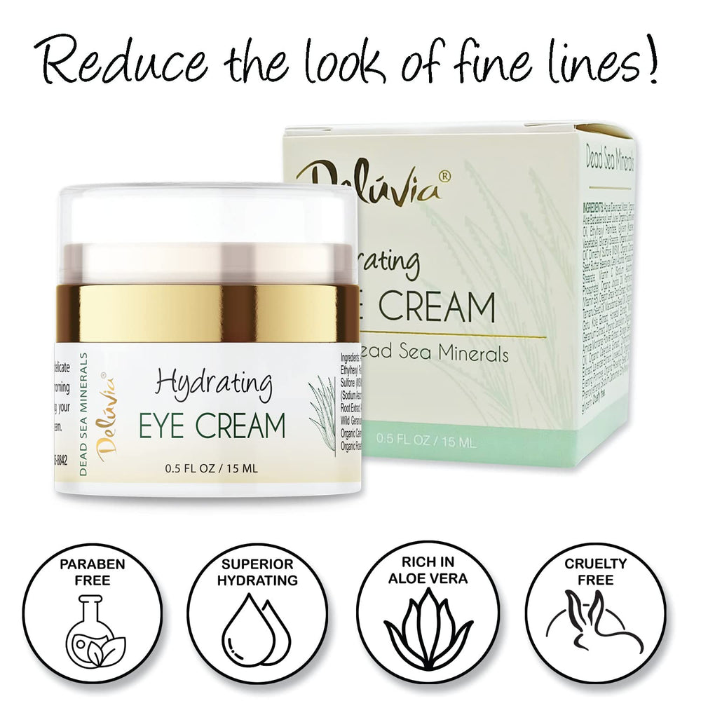 Vitamins and botanical oils in Delúvia eye cream nourish skin
