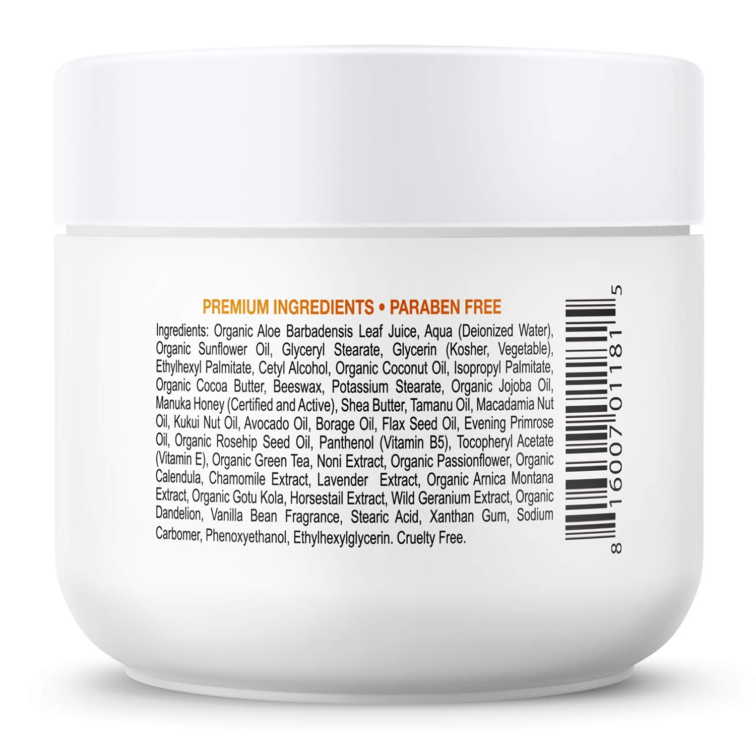 Deluvia Manuka Honey Cream label signals premium skincare for sensitive skin.