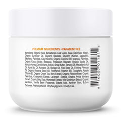 Deluvia Manuka Honey Cream label signals premium skincare for sensitive skin.