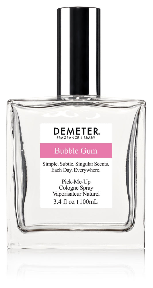 DEMETER Bubble Gum cologne spray bottle for daily nostalgic fragrance.