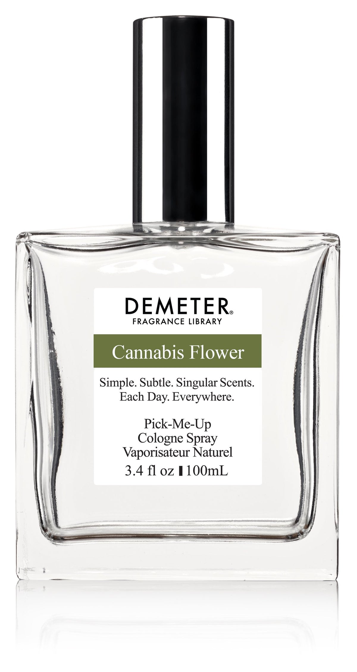 DEMETER Cannabis Flower fragrance library spray bottle for daily fragrance and mood uplift
