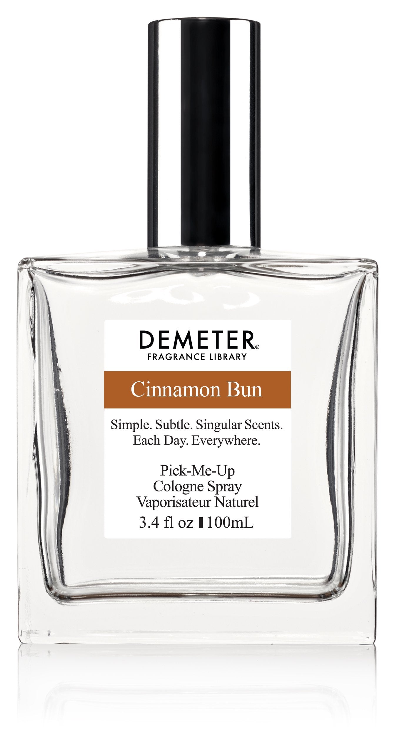 Demeter Cinnamon Bun fragrance bottle with comforting bakery scent for daily wear