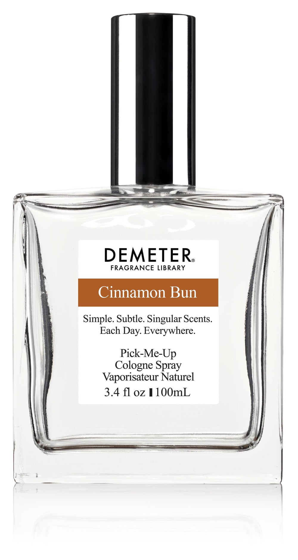 Demeter Cinnamon Bun fragrance bottle with comforting bakery scent for daily wear