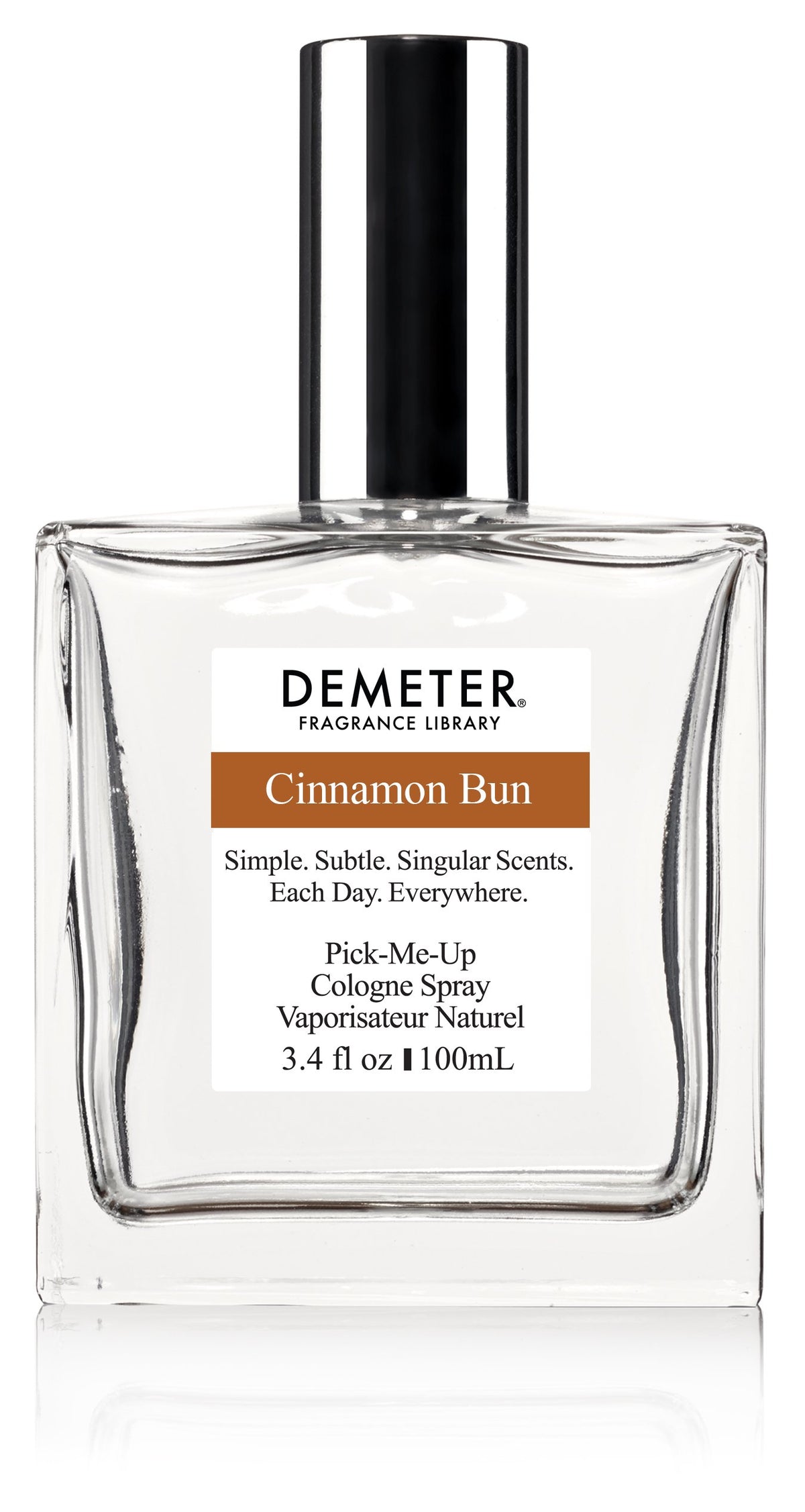 Demeter Cinnamon Bun fragrance bottle with comforting bakery scent for daily wear