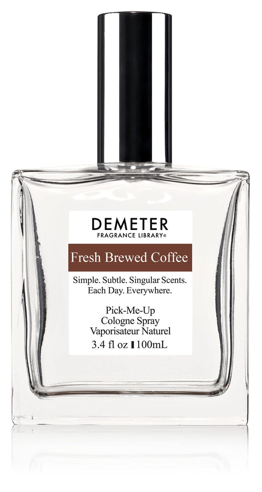 DEMETER Fresh Brewed Coffee bottle pour offers portable freshness for daily wear and on-the-go scent.