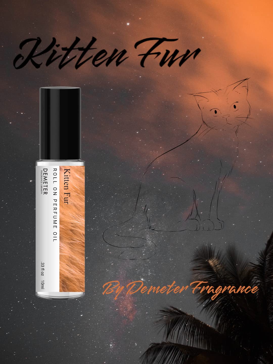 Demeter Kitten Fur Roll-On on wrist, ideal for subtle daily fragrance.