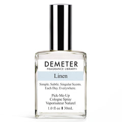 Demeter Natural Perfume Spray Linen bottle front showing crisp daily freshness.
