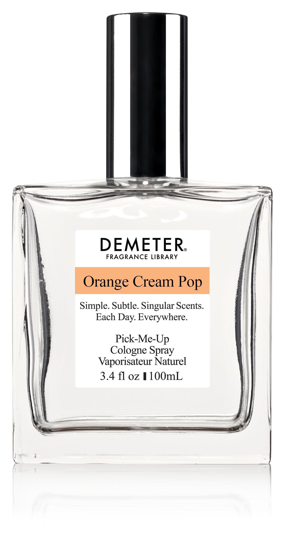 Demeter Orange Cream Pop bottle—refreshing citrus and vanilla notes for daily wear