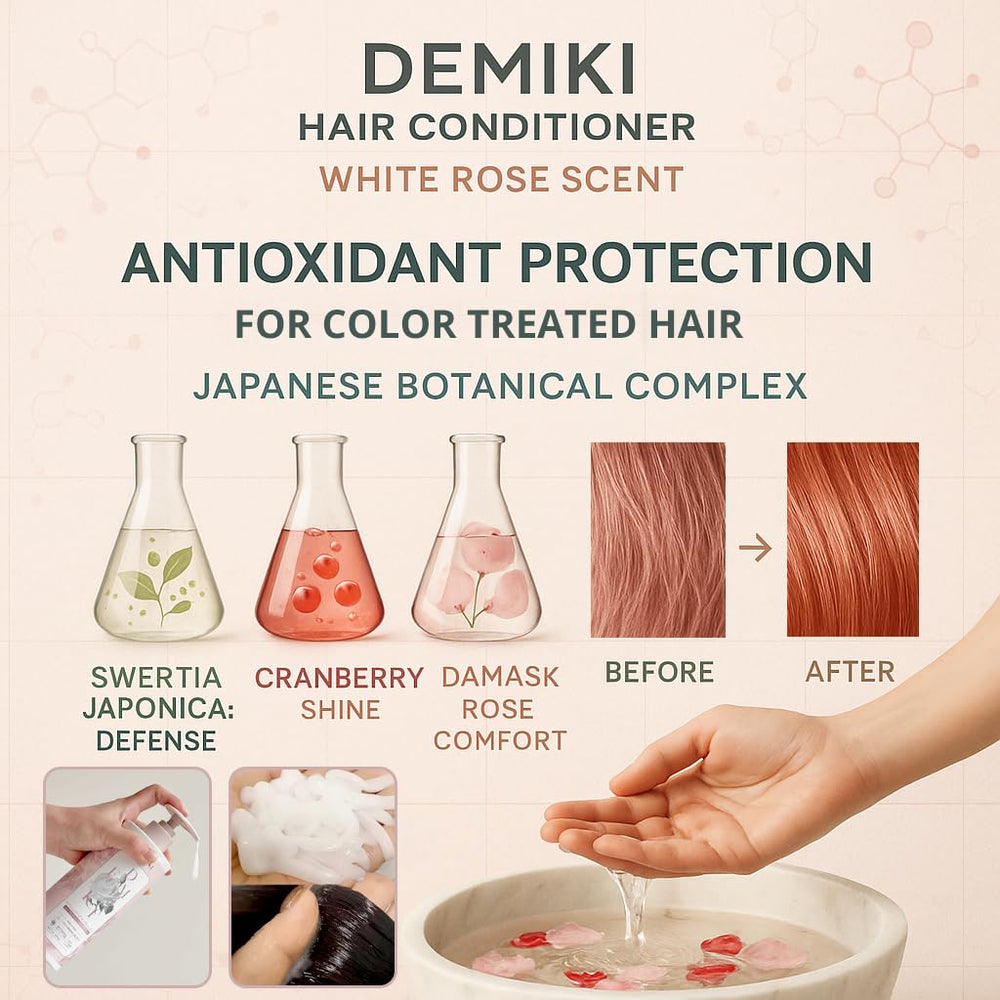 DEMIKI fragrance-scene evokes rose and apple notes for spa-like ritual