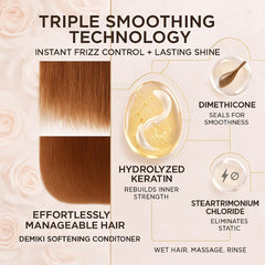 DEMIKI Japanese Conditioner pump-dispense shows easy daily usage for softness