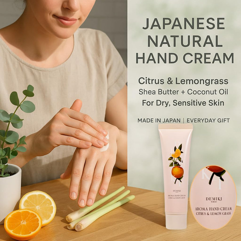 DEMIKI travel-size hand cream tube ready for purse and travel