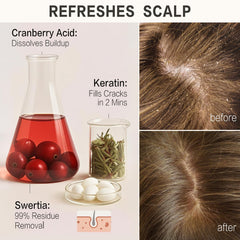 DEMIKI sulfate-free bottle demonstrates a gentle, daily cleanse without harsh chemicals.