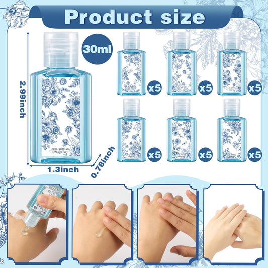 Demissle 30-pcs bulk aloe vera gel bottles ideal for bridal showers and thank-you gifts