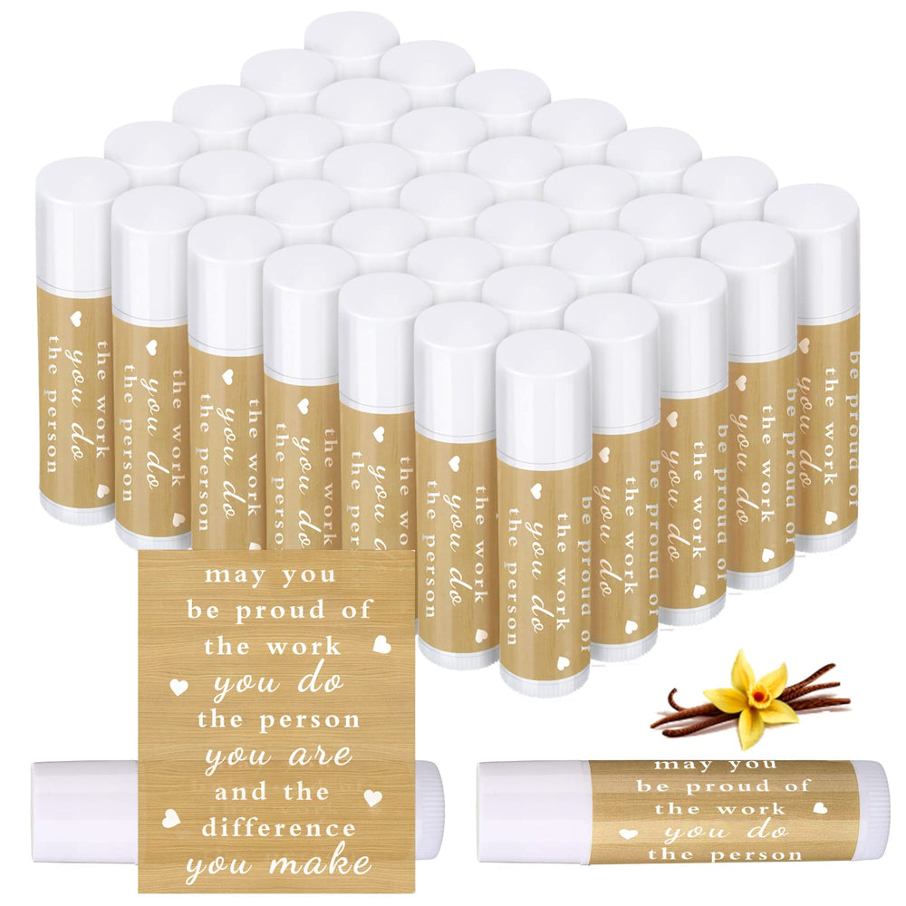 Demissle 48-piece vanilla lip balm bulk for gifting