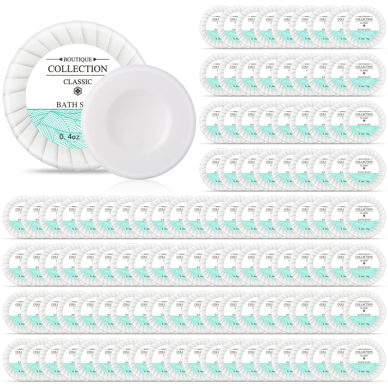 Demissle 500-piece mini soap bars coin-size bulk package for hotels and travels