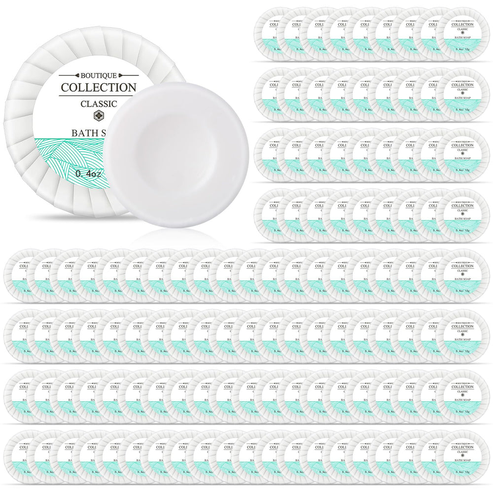 Demissle 500-piece mini soap bars coin-size bulk package for hotels and travels