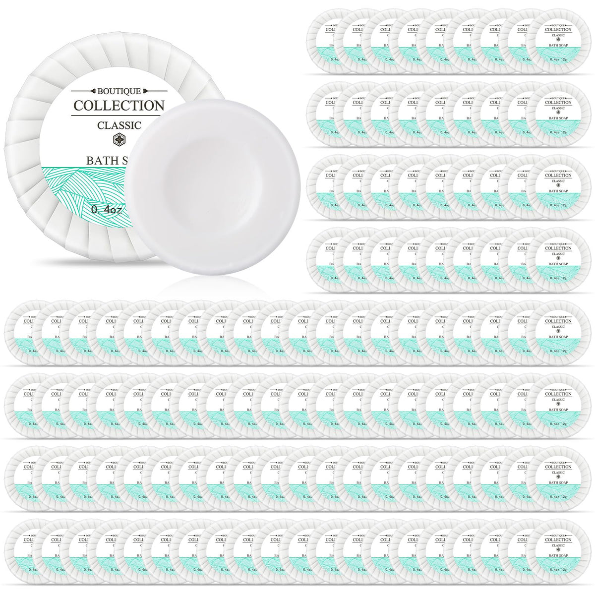 Demissle 500-piece mini soap bars coin-size bulk package for hotels and travels