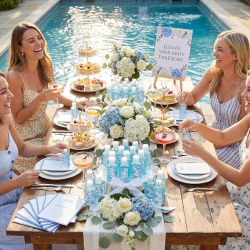 Demissle blue-white flower pattern packaging adds a romantic ambience to gifts