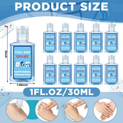 Demissle 1oz travel-size hand soap bottle, easy to slip into pockets or purses.