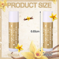 Demissle vanilla lip balm being applied for smooth lips