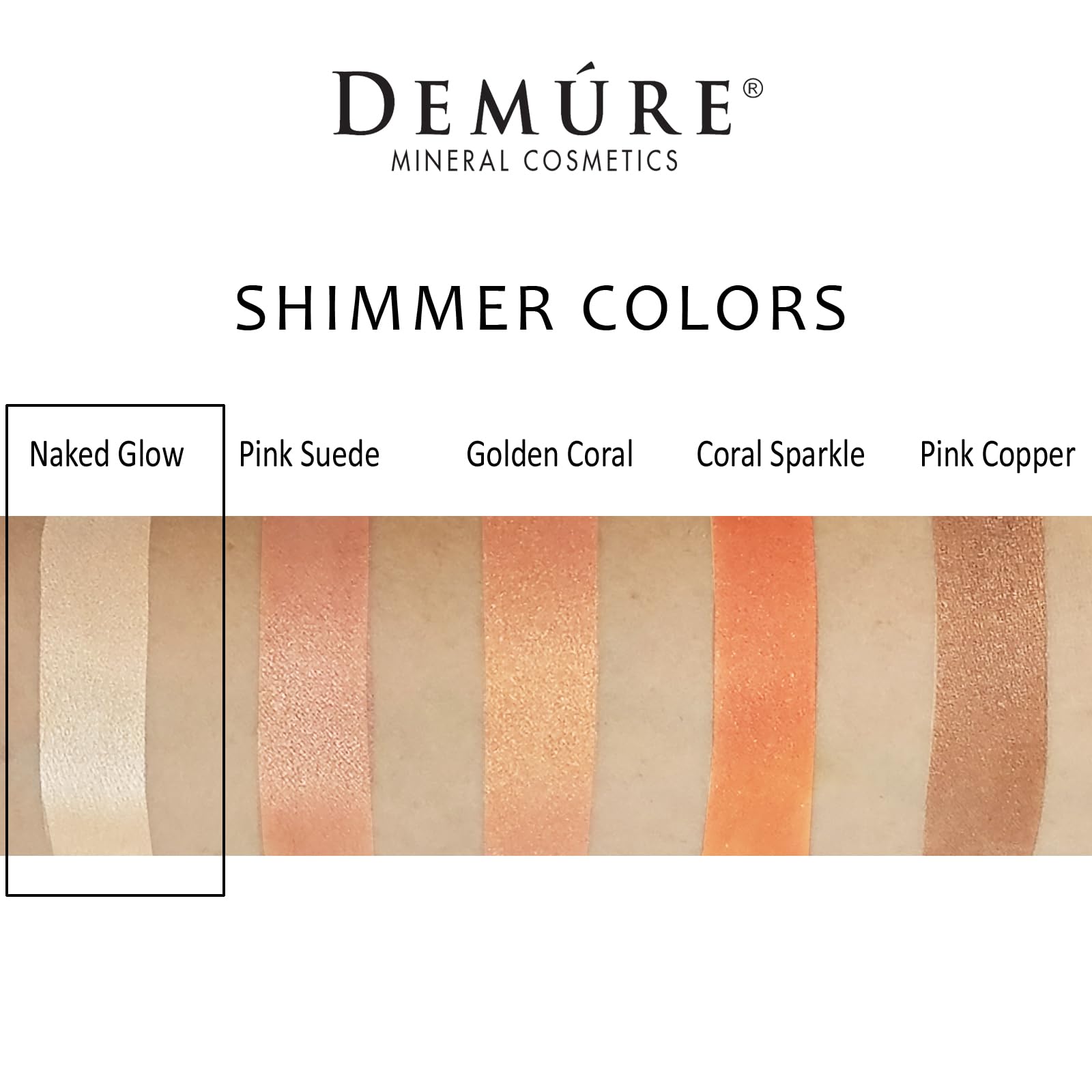 Demure 33-shade palette provides versatile shimmer for day-to-night looks.