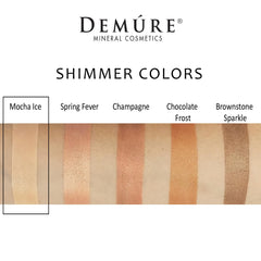 DEMÚRE Glitter Eyeshadow Shimmer swirls for bold, radiant lids.