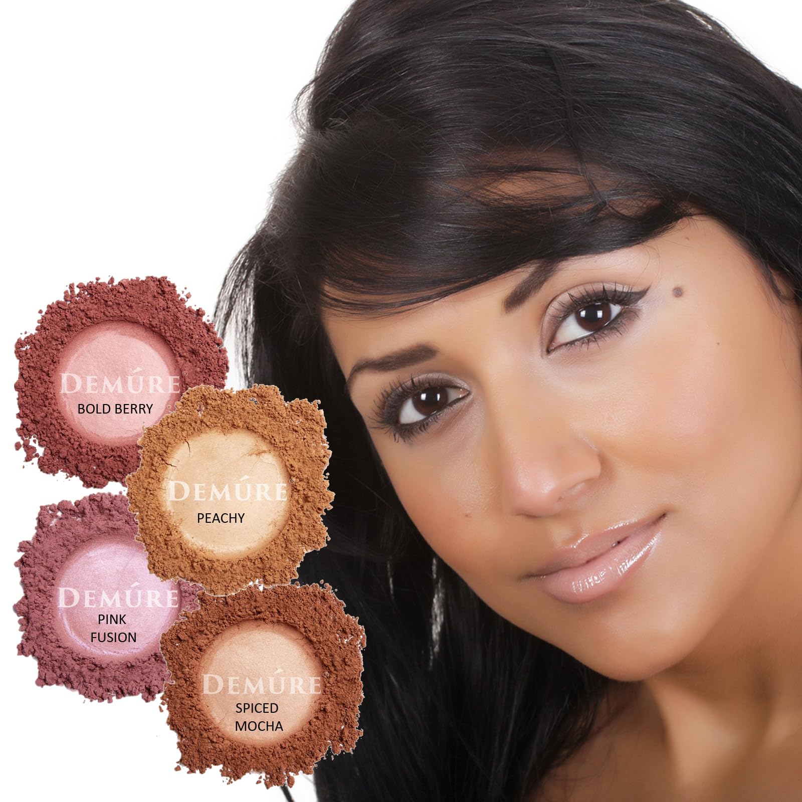 DEMÚRE Demure Mineral Blush Pink Fusion earth-derived minerals emphasized.