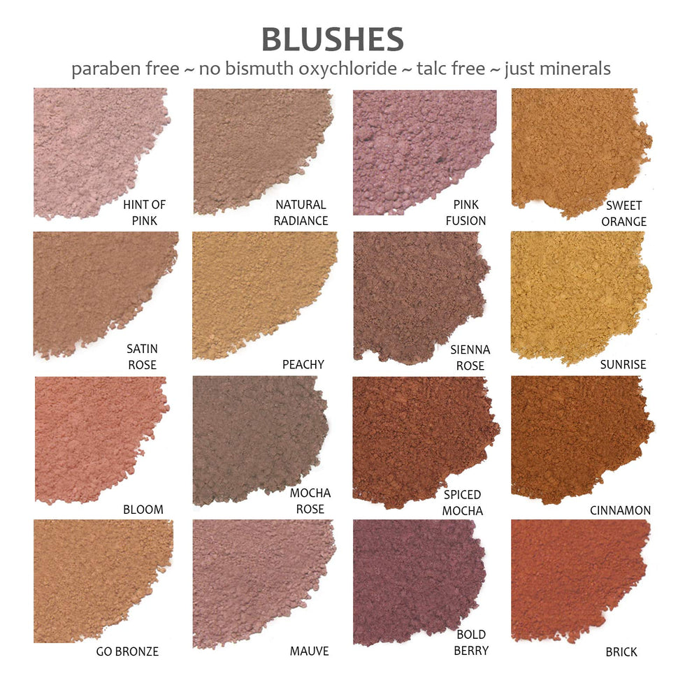 DEMURE mineral blush natural radiance glow under daylight elevates makeup.