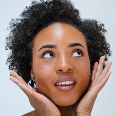 DEMÚRE Demure Mineral Blush Pink Fusion applying with brush for soft to bold color.
