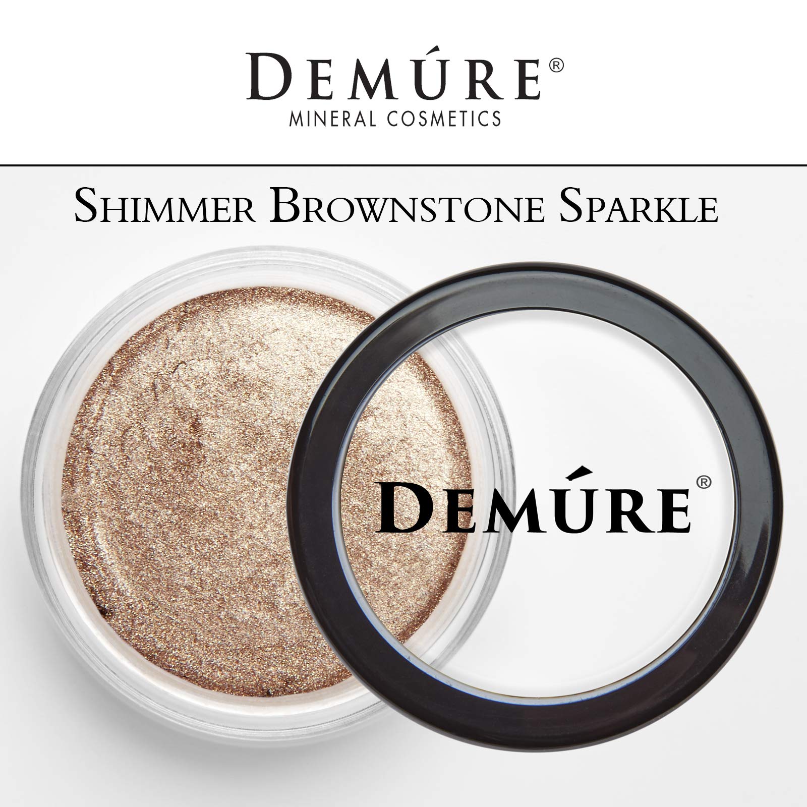 Demure Mineral Eye Shadow 33 shades for customizable looks in an open palette.
