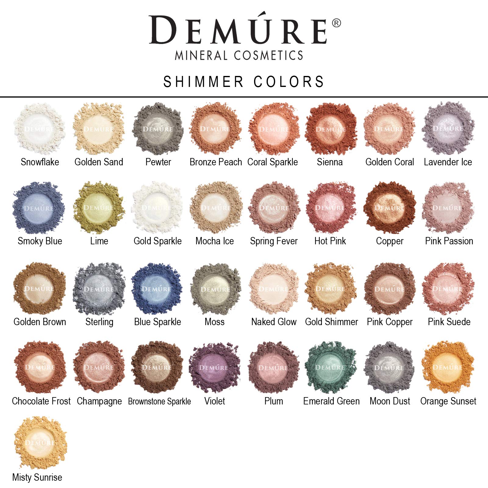 Demure Mineral Eye Shadow natural look suitable for sensitive and mature skin types