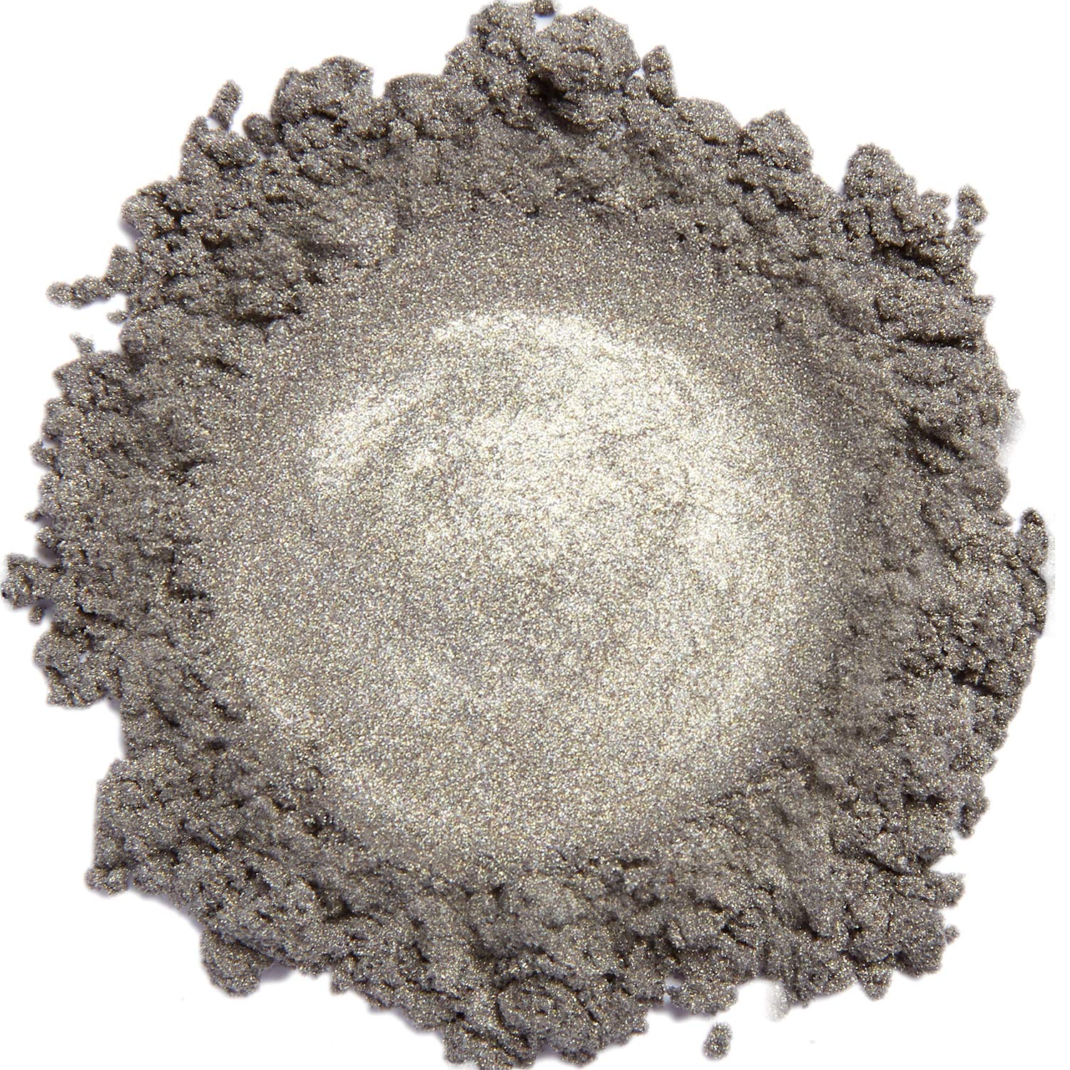 Demure Mineral Eye Shadow Pewter Powder with shimmering buildable finish.