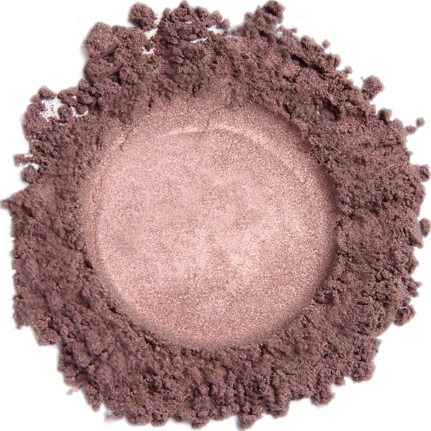 DEMÚRE Demure Mineral Eye Shadow Plum jar shows soft shimmer pigment blends smoothly for day to night looks.