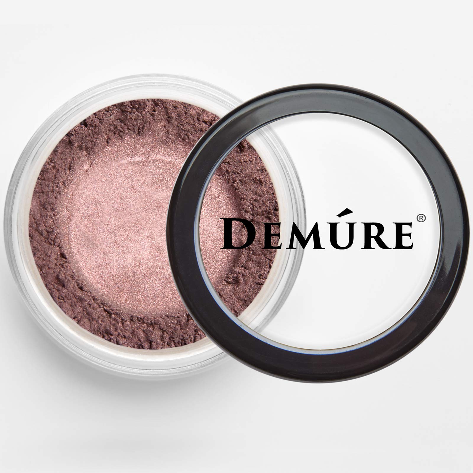DEMÚRE Plum swirls buildable pigment for light, medium, or bold eye looks.